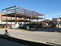 Construction site, September 9, 2014. Floor supports in place for 1st and 2nd floor.