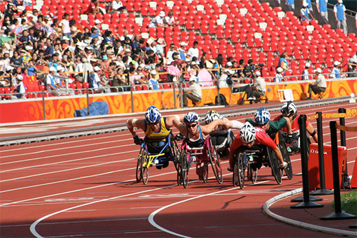 wheelchair racers at paralympics